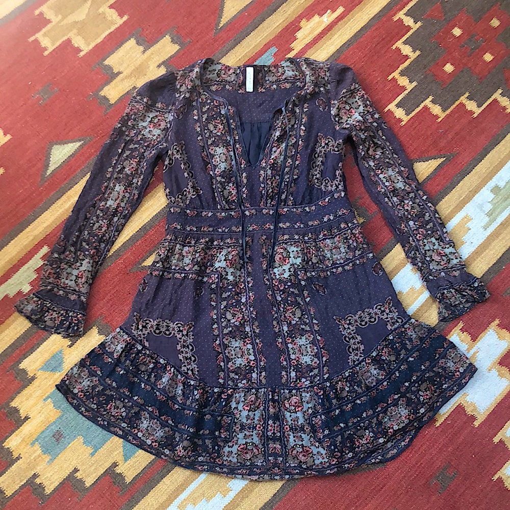 Free People Peasant Dress S/M - Picture 1 of 8